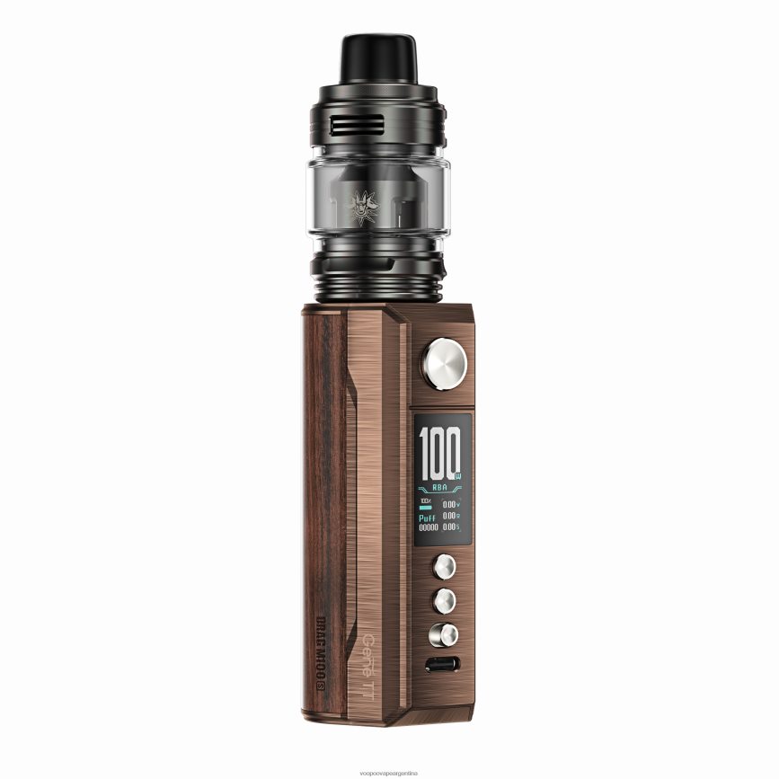 VOOPOO Precio - VOOPOO DRAG M100S dispositivo mod latón antiguo y padauk 6T4D44275