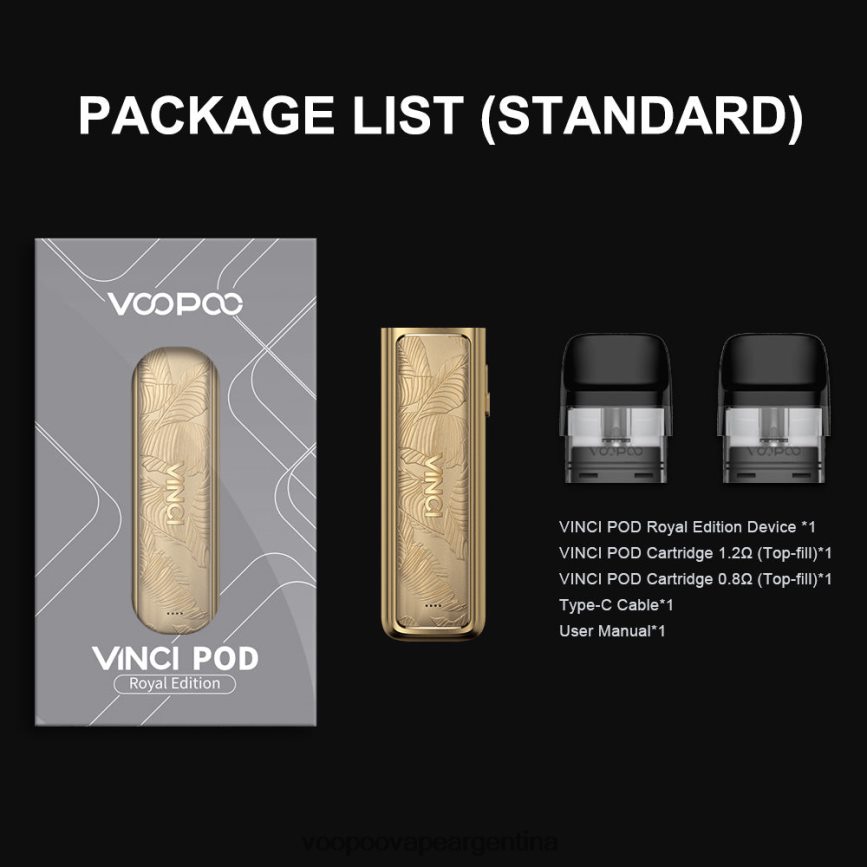 VOOPOO Vape Buenos Aires - VOOPOO VINCI POD edición real hoja de oro 6T4D44343